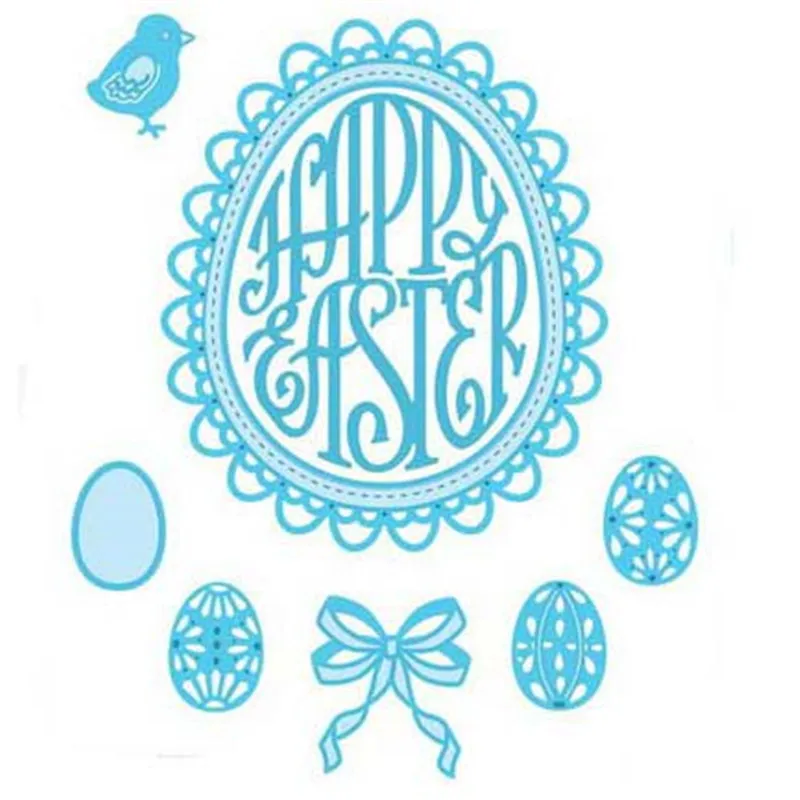

Swovo Easter Eggs Bow 2019 Metal Cutting Dies DIY Stencils Scrapbooking Embossing Paper Cards Die Cuts Photo Album Making Craft