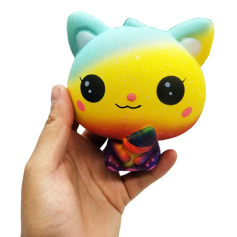 Большие сжимаемые гигантские медленно растущие игрушки Squishi Unicornio Kawaii пончик