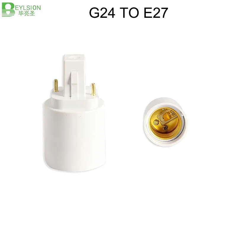 BEYLSION G24 к E27 E26 Retardant PBT bombillas led адаптер конвертер e27 к g24 лампа гнездо База держатель адаптер 2pin