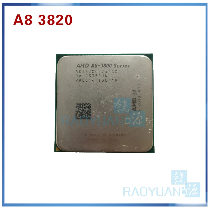 AMD A8 серии A8 3800 A8 3820 A8-3820 2,5 ГГц 65 Вт и формирующая листы для кровли 4 м Quad-Core Процессор процессор AD3820OJZ43GX A8 3820K сокет FM1/905pin