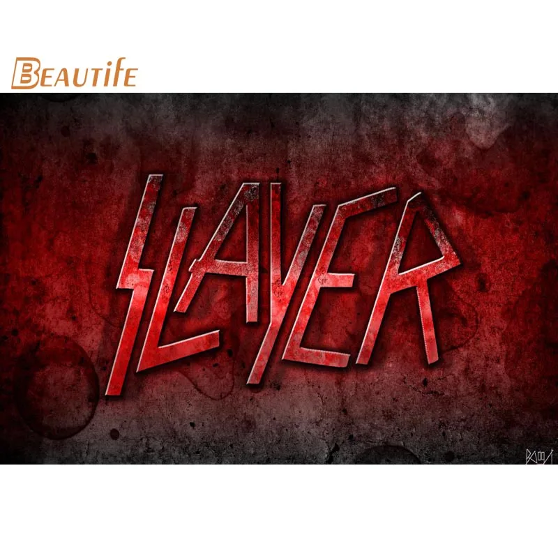 Пользовательские Slayer плакат ткань шелк Плакат Украшение дома стены художественный тканевый плакат печать 30X45 см, 40X60 см. 50X75 см, 60X90 см - Цвет: 6