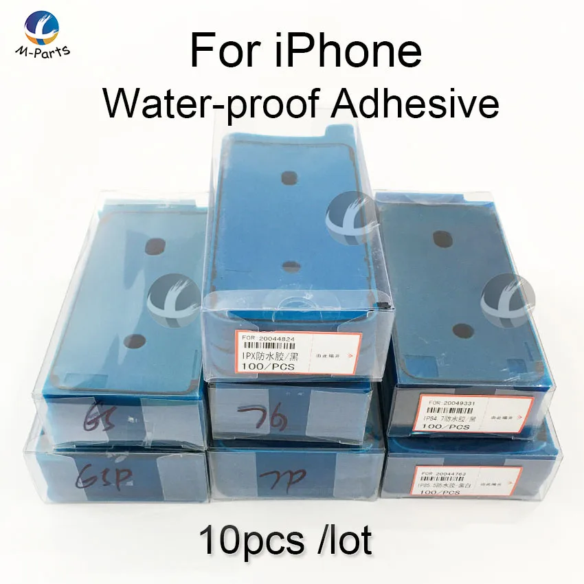 10 шт. водонепроницаемые клейкие ленты для iPhone SE2 11 Pro 6 6S 7 8 Plus X XS Max XR|Наклейки