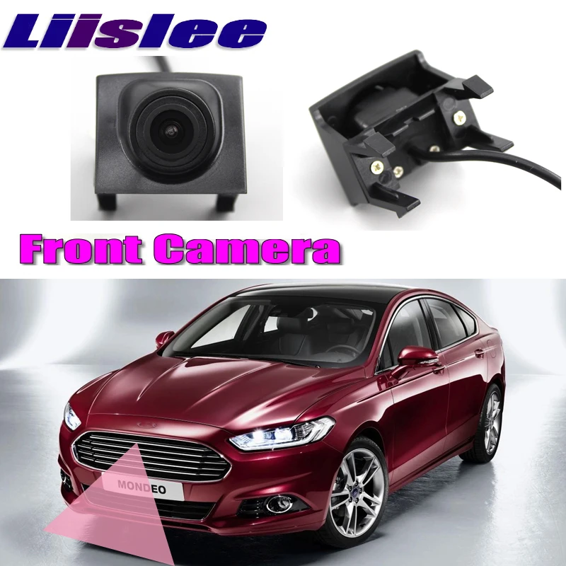 LiisLee автомобиля Фронтальная камера для Ford Mondeo Mk IV 2007-2014 спереди Логотип Гриль Камера DIY вручную Управление канала Фронтальная камера