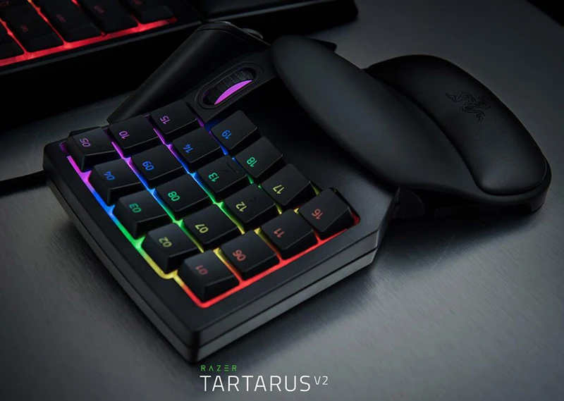 razer Tartarus V2 Chroma Mecha-мембранная Проводная игровая клавиатура 32 полностью программируемые клавиши-черный