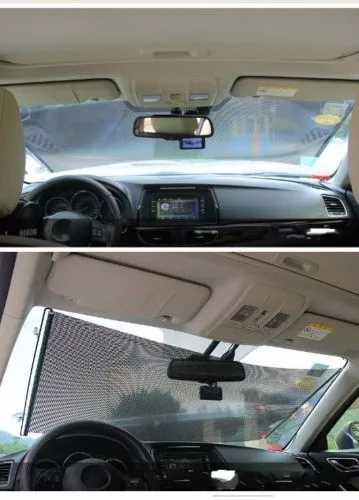 58x125cm Retractable Car Curtain Window Shade Windshield Sunshade Shield Visor 8