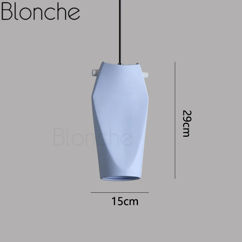 Современная Керамическая подвеска в скандинавском стиле, светодиодная Подвесная лампа для гостиной, кухни, бара, домашнего декора, освещение, простое искусство, лофт, светильники - Цвет корпуса: A