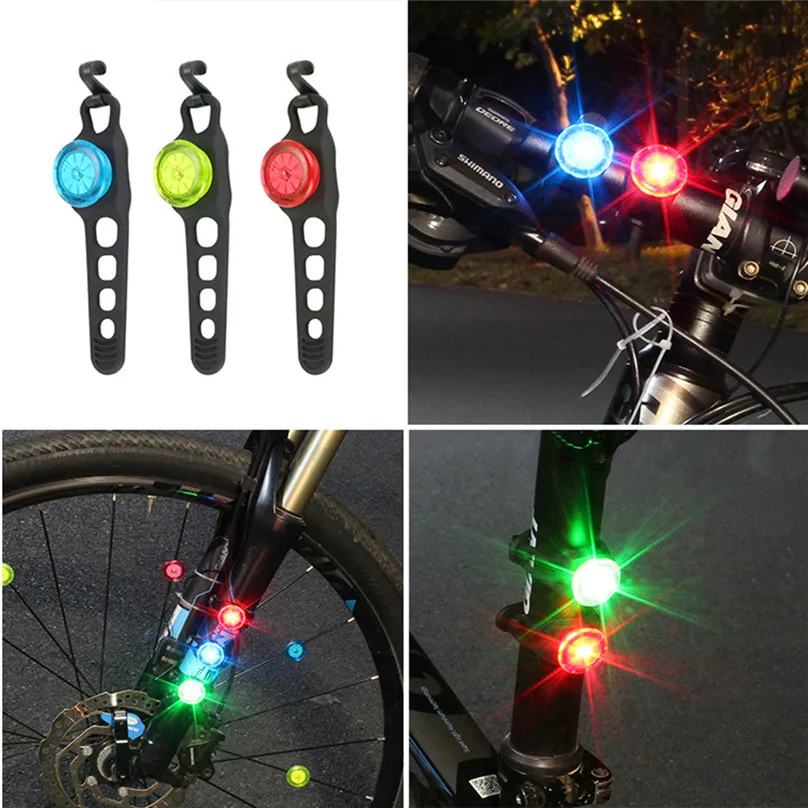Mini Bike LED Light Tail Rear Brake Light Bicycle Cycling Safety Warning Lamp