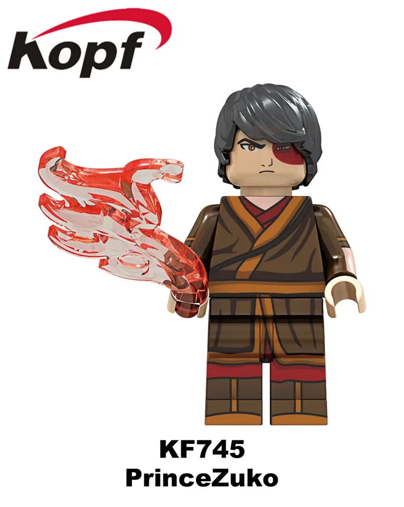 KF6070 Одиночная кирпичей Aang Katara TophBeifong Prince Zuko Sokka модель строительные блоки фигурки для обучающие игрушки для детей