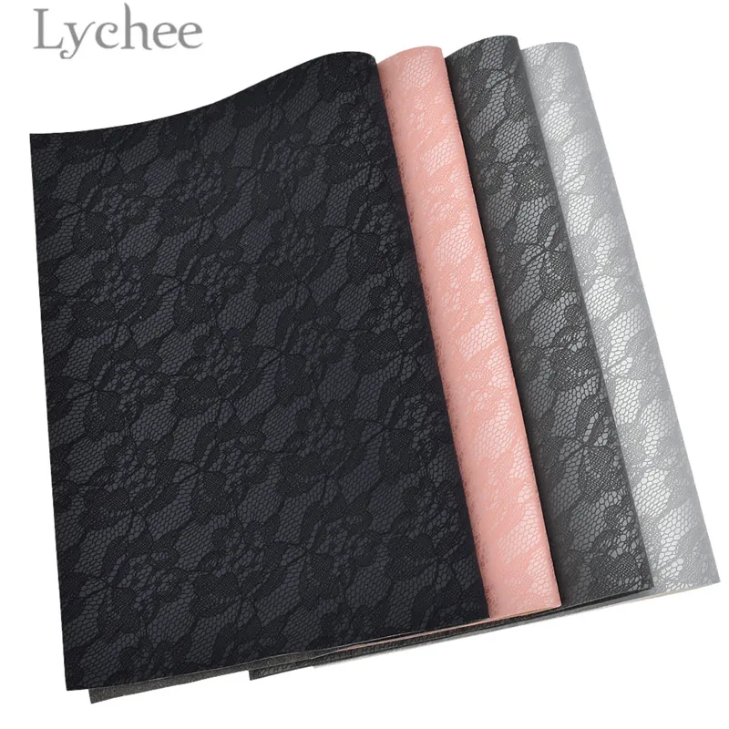 Lychee Life 29x16 см кружево искусственная кожа ткань высокое качество Синтетическая Кожа DIY материал для сумки аксессуары для волос