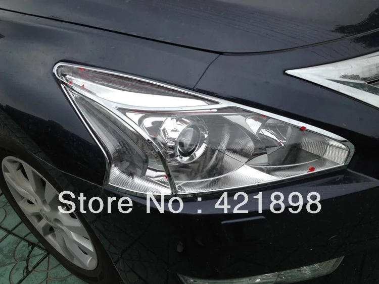 For Nissan Altima 2013 2014 2015 ABS Chrome Head Light Lamp Cover Trim