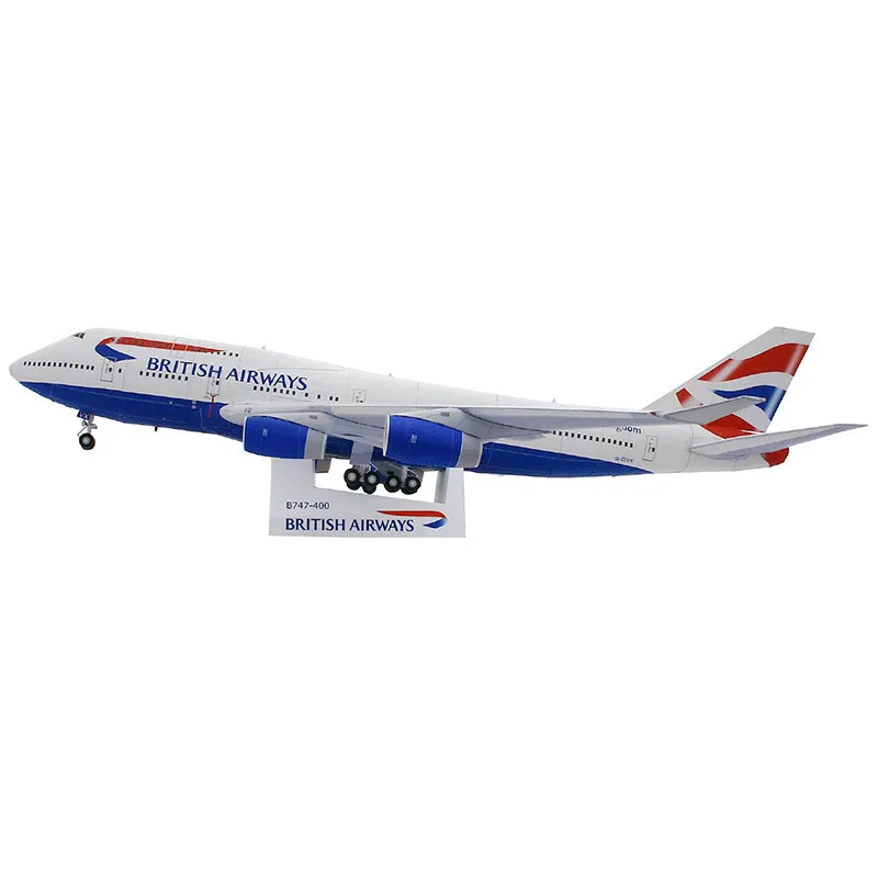 

Boeing 747 Aircraft Paper Model Hand-operated DIY Hand-operated Boeing 747 Civil Aviation Aircraft