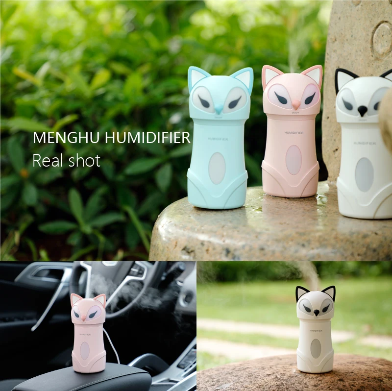 3-IN-1 Multi Fox LED fan humidifier 2018 new product usb mini baby humidifier