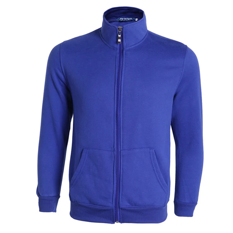 New Blue Zipper Jacket Men 2016 Autumn Fashion Stand Collar Slim Fit