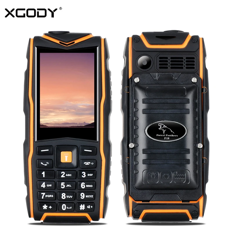 XGODY F18 Waterproof Shockproof Phone 2G GSM Dual Sim Card 2500mAh Bluetooth 4 0 Flashlight 2