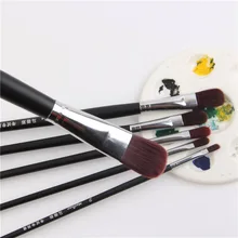 Винно-красная нейлоновая вата черная длинная деревянная клюшка утка язык голова масляная живопись акрил, гуашь странные и даже цифры кисть для рисования