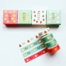 5 Meters Fresh Fruit Day Summer Style Paper Masking Tape Washi Tape DIY Scrapbooking Decorative Stick Stationery School Supply