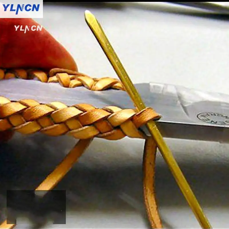 

brass leather thread needle leather Strip Hand knitted needle Professional Stitch Sewing Thread Skin Leathercraft tool Repair