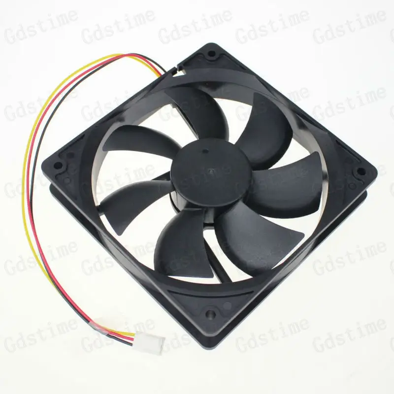 5 шт. Gdstime 3 Pin FG 120 мм 120x120x25 дюймов 12 В DC Бесшумный большой воздушный поток