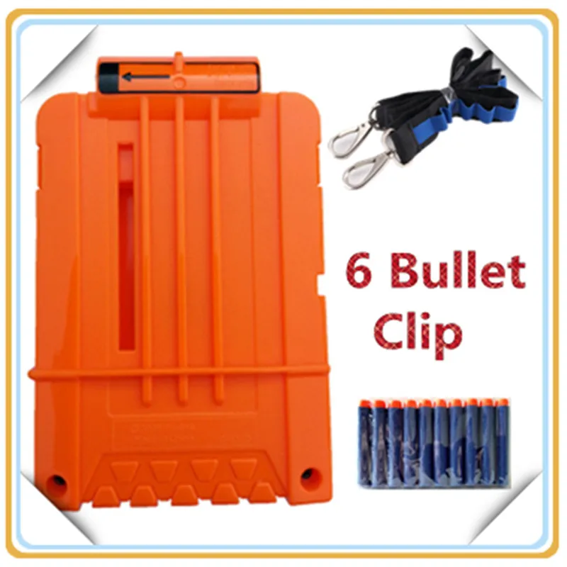 Ammunition Bullet Cartridge Holder Clip Hold 6 Foam Bullet Pistol Gun accessories Clips Dartin