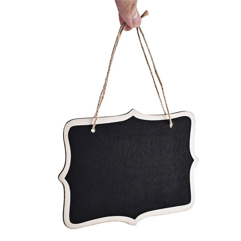 12pcs/lot Mini Novel Lovely Reversable Blackboard Ornaments Message Board Double Sides Greeting Hanging Plates Size 6*8cm|blackboard blackboard|side