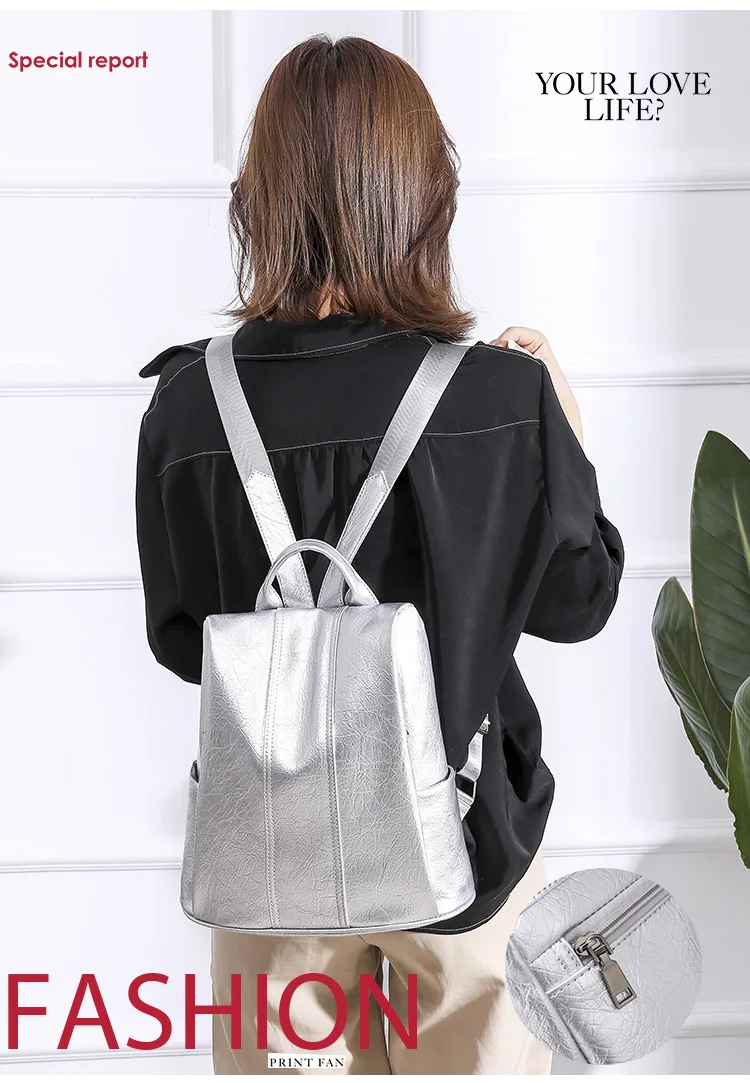 2019 лето новый женский рюкзак повседневные из искусственной кожи женские противоугонные сумки на плечо высокое качество школьные рюкзаки