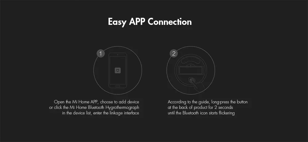 Xiaomi Smart Thermostat Accuracy Indoor Temperature and Humidity Monitor- White
