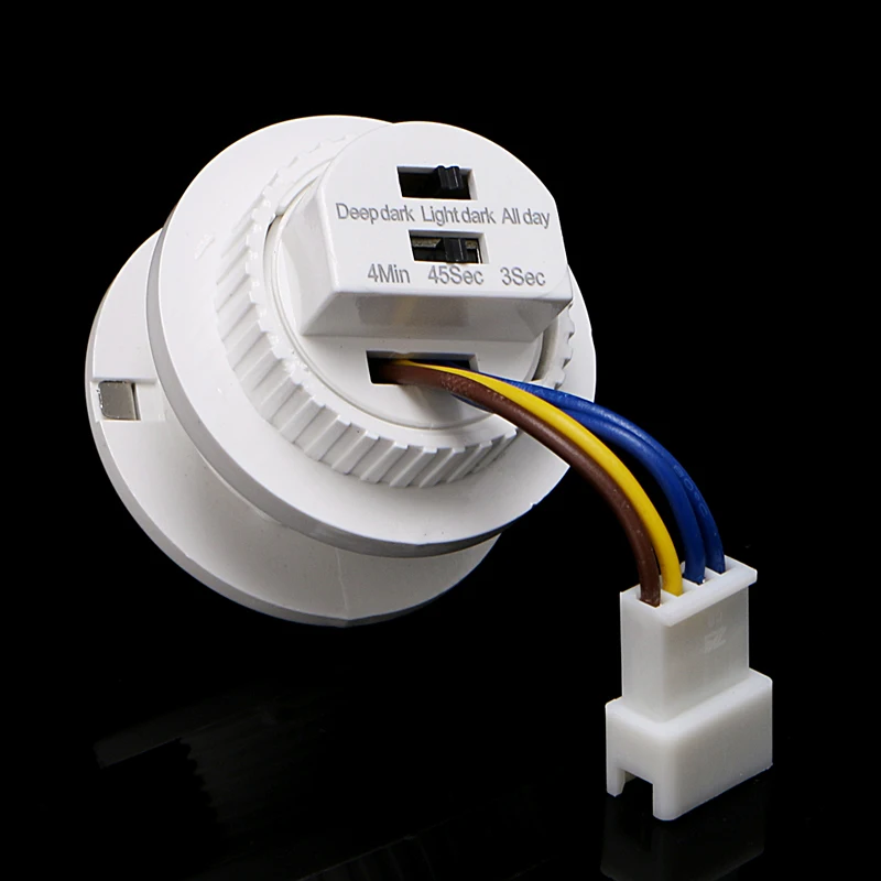New High quality 40mm LED PIR Detector Infrared Motion Sensor Switch with Time Delay Adjustable New High quality 40mm LED PIR Detector Infrared Motion Sensor Switch with Time Delay Adjustable