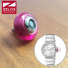 6,2 мм сталь Водонепроницаемый рубиновый кристалл часы Корона для BVLGARI LVCEA леди часы запасные части