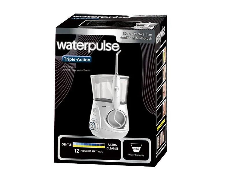 Waterpulse v660r зубные воды Вышивка Крестом Нить er Pro зубные Вышивка Крестом Нить орошения с чистой массаж Функция зуб Вышивка Крестом Нить Ирригатор для полости рта