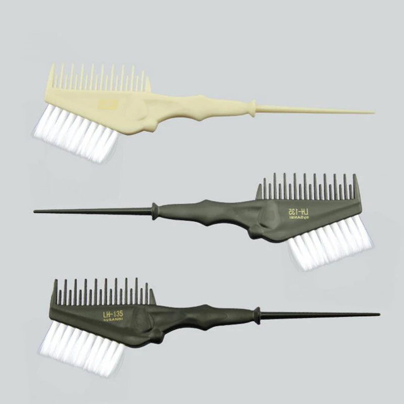 

New 6pcs Hair Coloring Comb Kit Hair Dyeing Brushes for Barber Home Use Double-sided Tint Hair Color Brush Hair Coloring Tools