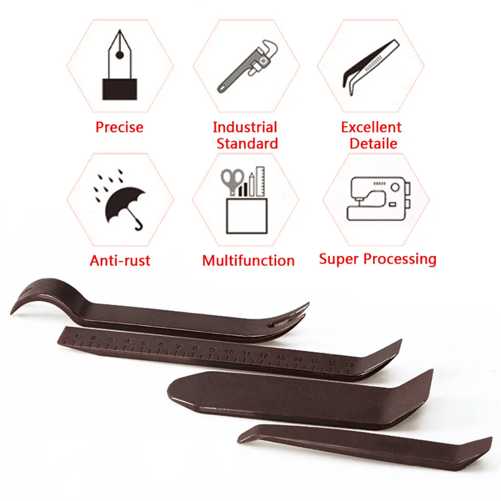 Car Radio Door Clip Panel Trim Dash Audio Stereo Removal Installation Pry 4x Luxury Plastic Repairing Tool For BMW Audi Benz VW