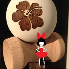 100 шт kendama резные Портретные взрослые развивающие оптовые индивидуальные профессиональные новые профессиональные цветочные шарики