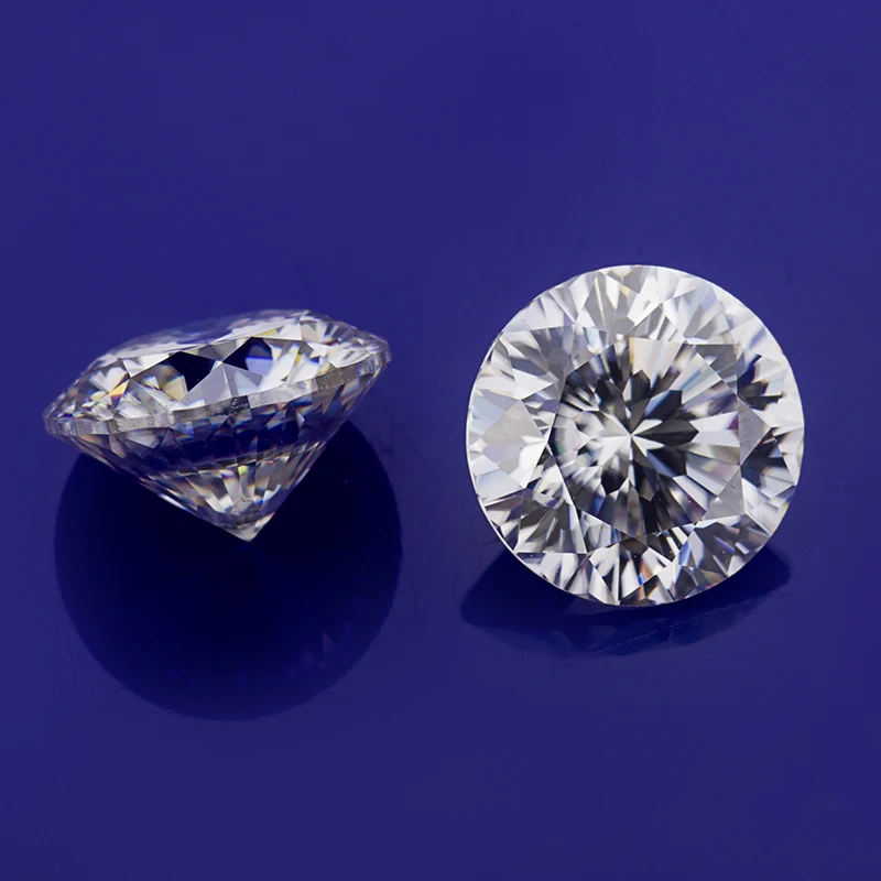 Цвет GH excellent Moissanite 7 0 мм 1.2ct круглый 9 сердец и 1 цветок огранки моиссаниты
