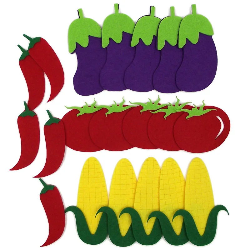 Оборудование для овощей, сделай сам, войлок, 5 шт, смешанный дизайн, рукоделие, шитье, нетканые Аппликации, войлок