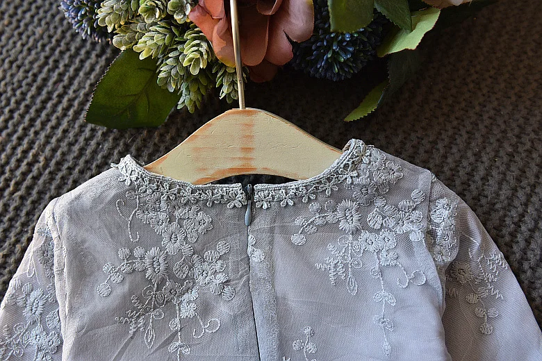 Fashion Casual Girls Dresses 2018 Embroidery Lace Princess Party Children Clothing Spring Autumn Kids Dress For Girls 7 8 Years (23)