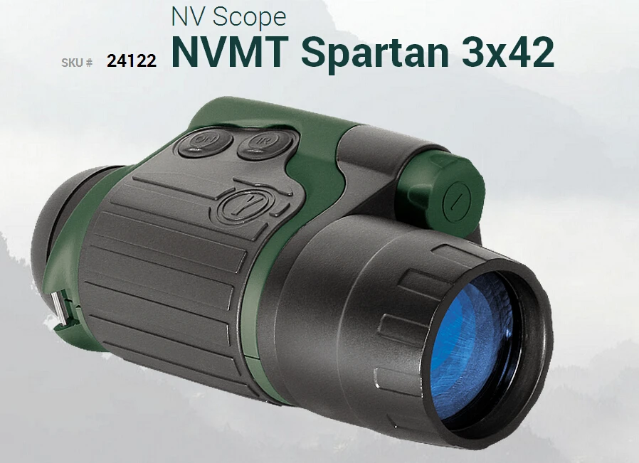 

Original Yukon night vision scope 3X 24122 NVMT Spartan 3x42 hunting night vision monocular with infrared NVMT Spartan 3x24