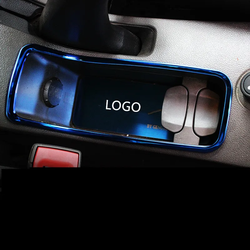 

Blue Silver Black Stainless Steel Cup Storage Box Pad Frame For Chevrolet Cruze 2009 10 11 12 13 14 2015 AAA074