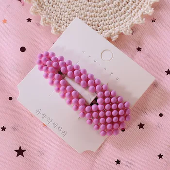 

Baby Girls Sweet Cute Hair Clips With Bead Design Hairpin Children Hairpin Princess Hair Accessories