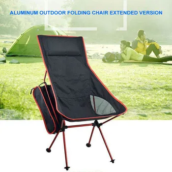 

Portable Collapsible Moon Chair Fishing Camping BBQ Stool Folding Extended Hiking Seat Garden Ultralight Office Home Furniture