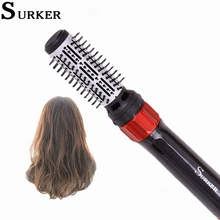 Surker 2 в 1 многофункциональная фен для волос женская вращающаяся щетка для горячей укладки волос бигуди женский модный стайлер расческа плойка DW-50