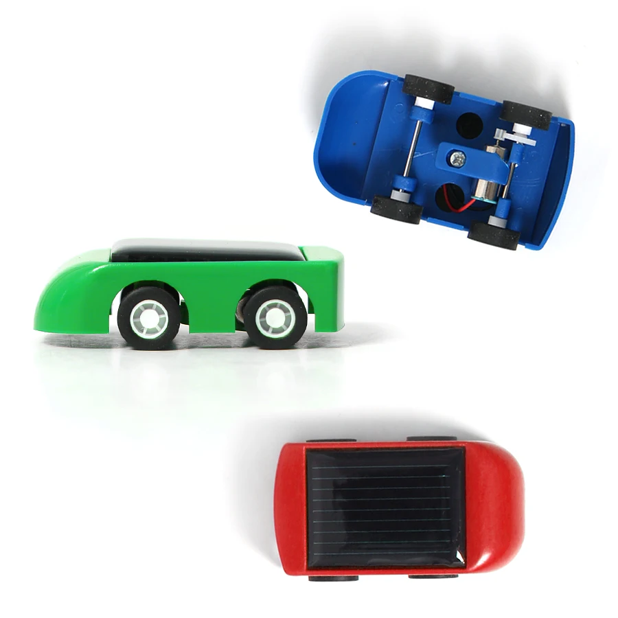 DIY солнечной энергии автомобильный комплект Собранный мини-автомобиль игрушка, бег в солнечном свете научный комплект обучающая игрушка для детей Новинка игрушка