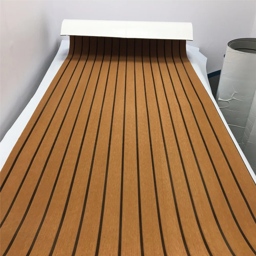 Folha de Decking Teca para Barco Marrom em Preto Nova Iate Piso Marinho Tapete Eva 90cm240cm - 35.4 94.5 Madeira Barcos Acessórios 8 945 madeira marrom em preto barcos acessorios 01