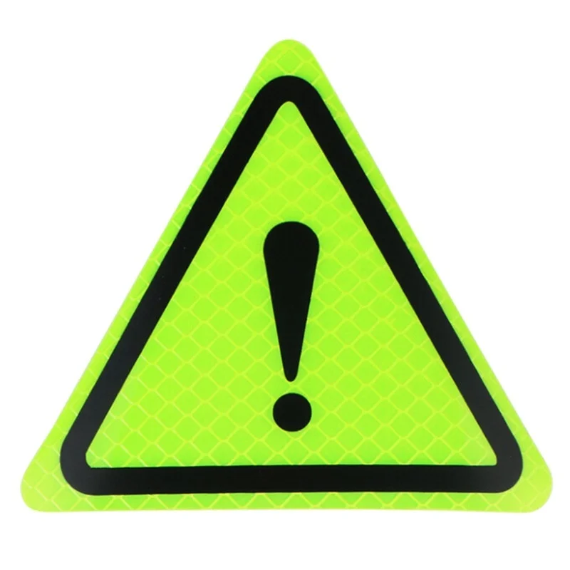 Универсальные отражательные наклейки для автомобилей, клейкий треугольник, вскрикивающий знак, анти-столкновения, автомобильная безопасность, светоотражающая Предупреждение ющая наклейка