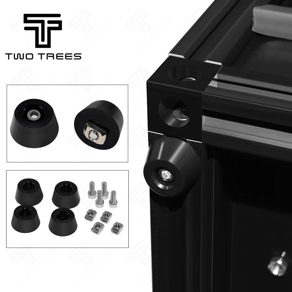 

4 Set 3d Part Antivibration Feet For i3 MK3 Printer Kit Anti-vibration Rubber Landing Mat Feet For 2020 Profile sapphir printer