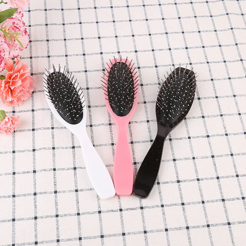 

1pc Wig Brush Hair Piece Extension Training Head Steel Tooth Comb Pro Anti-static hairdressing Brush For Salon Styling Tool
