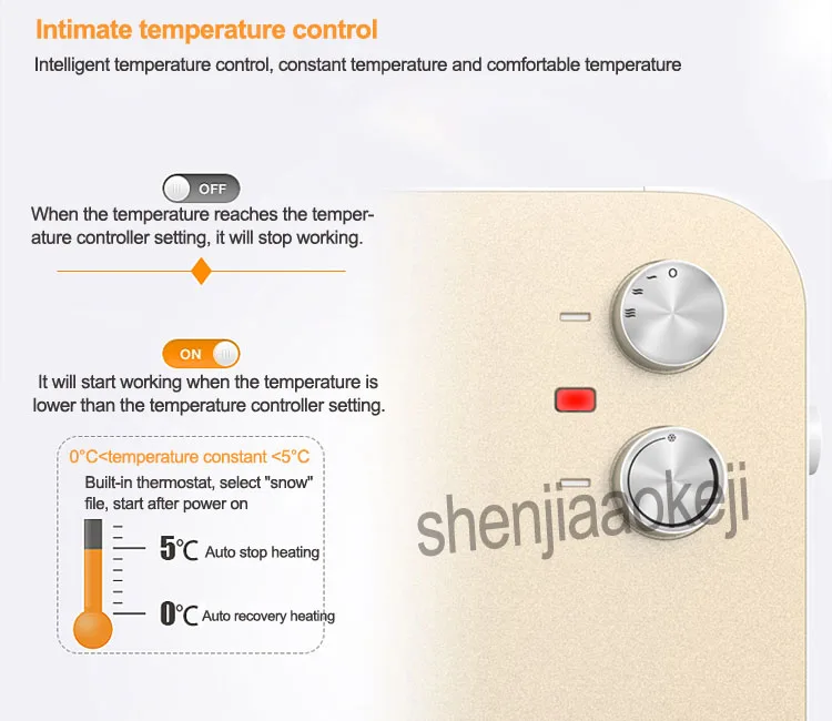 220 В 1 шт. тройной защиты нагреватель бытовой электрические обогреватели спальня, гостиная, ванная комната и т. д. Бесшумный нагреватель