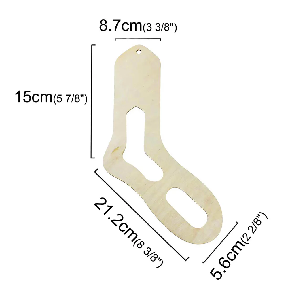 Деревянный носок блокатор носочки ручной работы Вязание полые(Размер: "), 37,6 см х 20,3 см, 2 шт