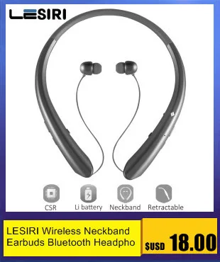 LESIRI Беспроводной Bluetooth гарнитура спортивные Bluetooth наушники с микрофоном бас наушники Водонепроницаемый для samsung iphone pk S9