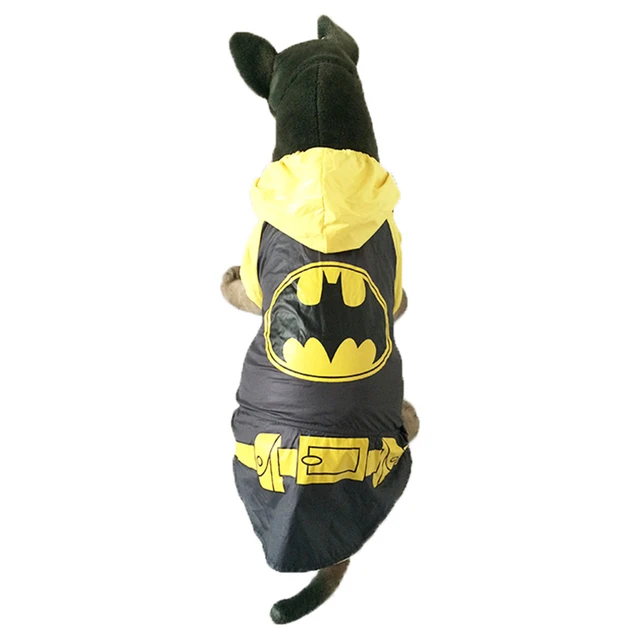 2015 costumes for large dogs winter clothes waterproof raincoat Batman