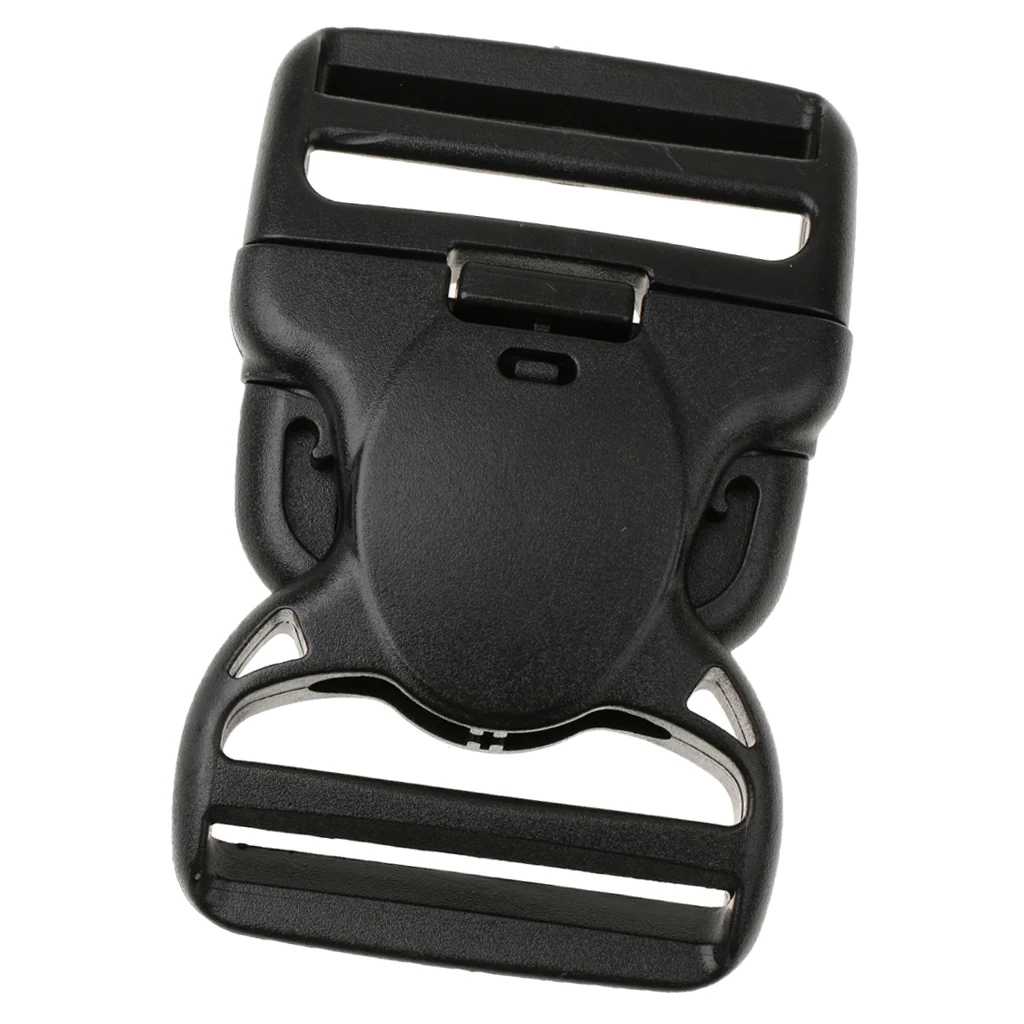 Nylon & Plastic Side Release Backpack Buckle Clips Sliders 2 Ladder Lock For Webbing Bag Case Fastener Replacement 50mm